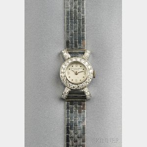 Platinum and Diamond Wristwatch, Patek Philippe