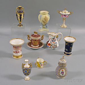 Ten English Porcelain Items