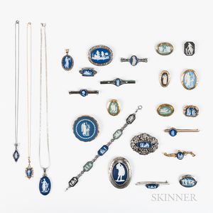 Twenty-four Wedgwood Jewelry Items