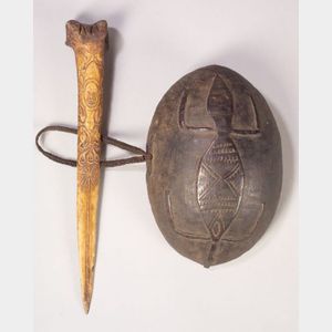 Two Carved New Guinea Items