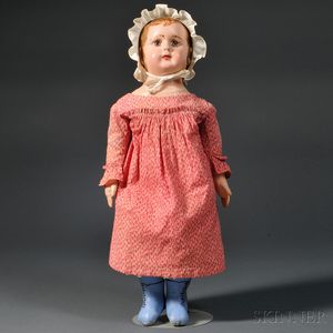 Alabama Molded and Painted Cloth Doll