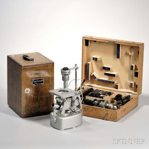 Carl Zeiss Binocular Instrument and a Unitron Inverted Microscope