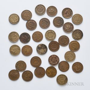 Thirty-two Mostly Indian Head Cents