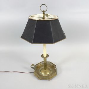 English Octagonal Chamberstick Lamp