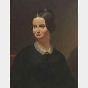 American School, 19th Century Portrait of a Woman.