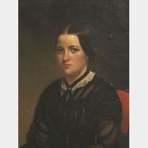 Cephas Giovanni Thompson (American, 1809-1888) Portrait of a Woman.