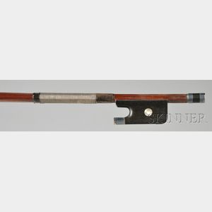 French Silver Mounted Violin Bow