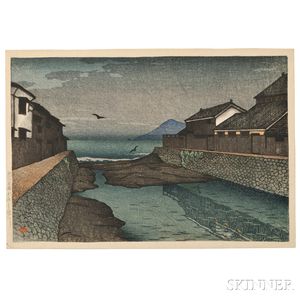 Kawase Hasui (1883-1957),Horikawa River, Obama