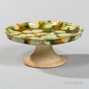 Sancai -glazed Pottery Footed Dish