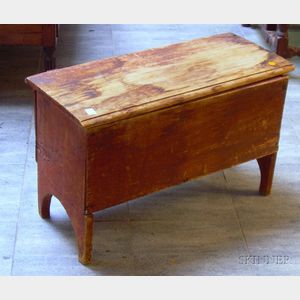 Child's Country Wooden Six-Board Chest