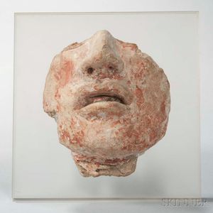Fragment of a Maya Stucco Head