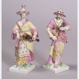 Pair of Berlin Porcelain Malabar Figures