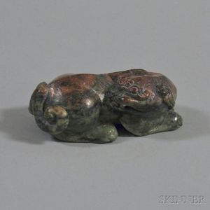 Chinese Carved Jade Foo Lion
