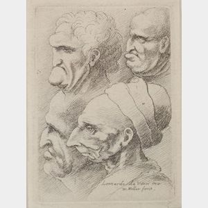 Wenceslaus Hollar (Czechoslovakian, 1607-1677),After Leonardo da Vinci (Italian, 1452-1519)