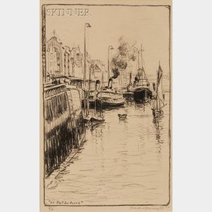 Frank Milton Armington (Canadian, 1876-1941) Two Coastal Views: Le Port du Havre