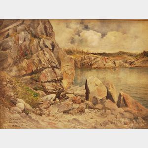 William Moylan Lansdale (American, 1842-1926) East River, Little River Harbor, Maine