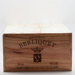 Chateau Berliquet 2016, 12 bottles (owc)
