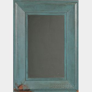 Blue-painted Mirror Frame