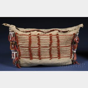 Central Plains Beaded and Quilled Hide Possible Bag