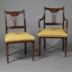 Eight Regency Mahogany Dining Chairs