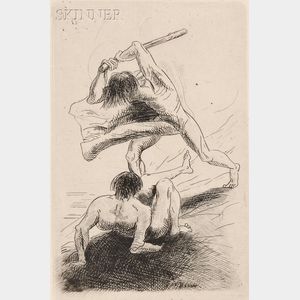 Odilon Redon (French, 1840-1916) Cain et Abel