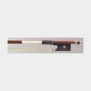 French Silver Mounted Violin Bow, School of F.X. Tourte