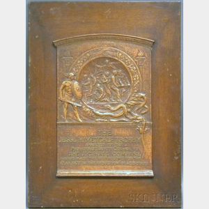 Franz F. Ziegler (German/American, 1869-1934) The Jesse H. Metcalf Trophy /A Presentation Plaque
