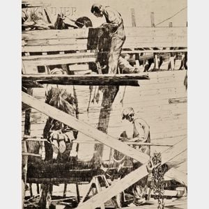 Philip Kappel (American, 1901-1981) Boat Builders, Essex.