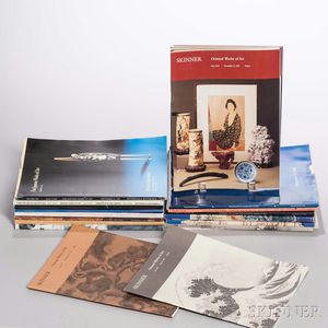 Group of Asian Art Auction Catalogs Mostly from Christie's, Sotheby's, and Eldred's