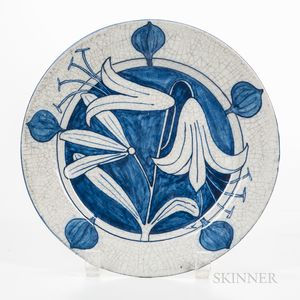 Dedham Pottery Tiger Lily Plate