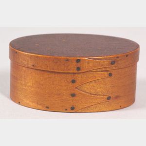 Small Shaker Oval Covered Box