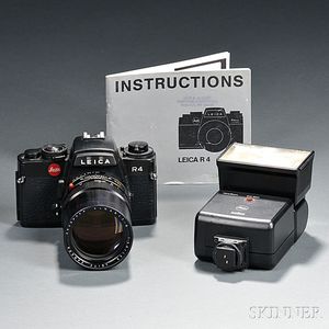 Leica R4 with Elmarit-R Lens and Accessories