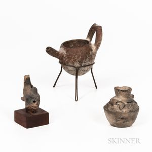 Three Small Pre-Columbian Pottery Items