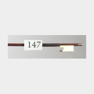 Silver and Ivory Mounted Violin Bow, W. E. Hill & Sons