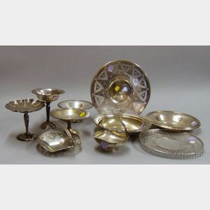 Ten Assorted Sterling Serving Pieces