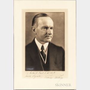 Coolidge, Calvin (1872-1933) Signed Photograph.
