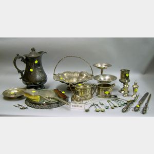 Group of Sterling and Silver Plated Silver Table and Dresser Articles