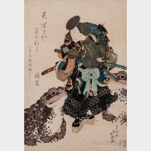 Shunkokai Hokushu (fl. 1809-1842),Two Woodblock Prints