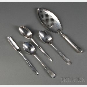 Five English Silver Items