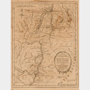 Thomas Kitchin Map of Charlotte and Albany New York