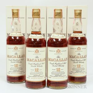 Macallan 12 Years Old, 4 750ml bottles (oc)