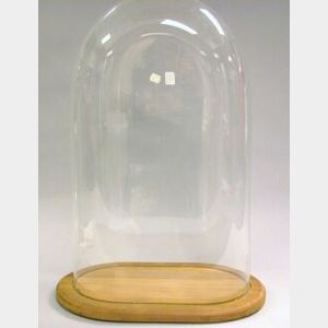 Tall Oval Glass Dome