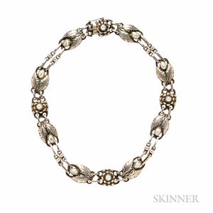 Sterling Silver and Pearl Necklace, Georg Jensen