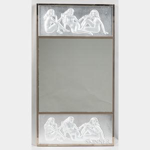 Lalique Les Causeuses Wall Mirror