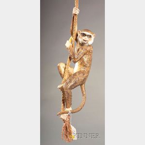 Decorative Ceramic Monkey-form Drapery Accent