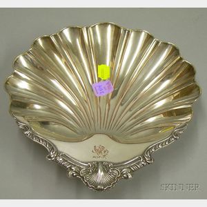 Silver Plated Shell-form Footed Dish