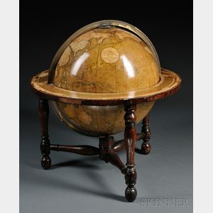 Cary's Fourteen-inch Terrestrial Table Globe on Stand
