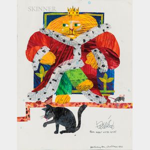 Eric Carle (American, b. 1929) King Cat and His Subjects