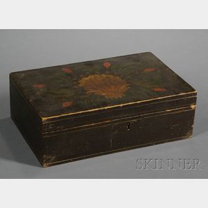Paint Decorated Pine Box