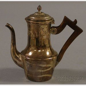 Small French .950 Silver Hot Water Pot